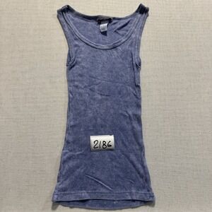 Hard Candy Ribbed Tank Top Womens Sz S Blue New Without Tags